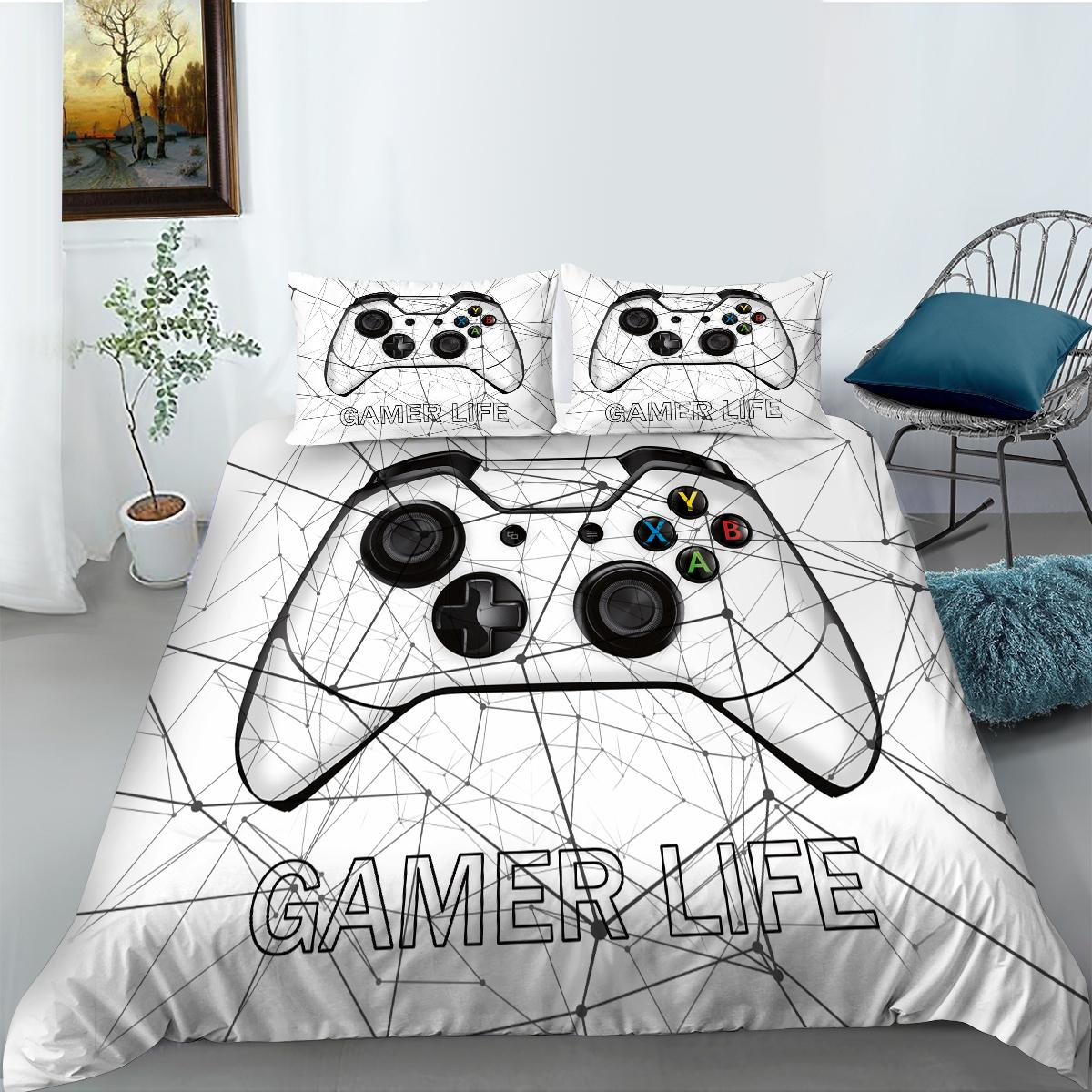 3D игровой автомат с рисунком домашнего постельного белья, пуховый пододеяльник, комплект постельного белья, чехол для постельного белья, наволочка, односпальная/двуспальная кровать, полноразмерное постельное белье Baby 100x135cm