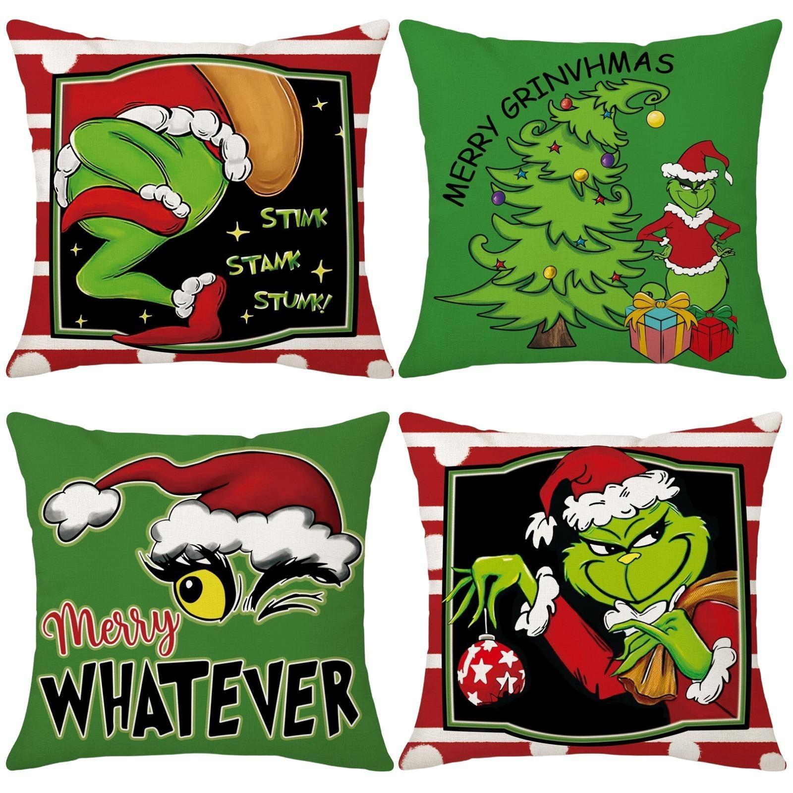 Чехол для подушки с надписью «Рождественский подарок», 4 шт., 18 X 18 дюймов, зимняя праздничная наволочка для дивана
Чехол для подушки с надписью «Рождественский подарок», 4 шт., 18 X 18 дюймов, зимняя праздничная наволочка для дивана