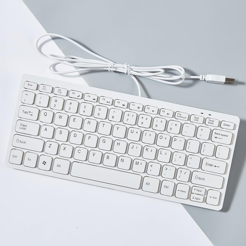 K1000 USB Дротова клавіатура Міні Англійська Розкладка 78 Клавіш Тихий Маленький Тонкий Компактний без цифрової клавіатури Мембрана З’єднувальний шнур USB в комплекті Сумісний з
K1000 USB Дротова клавіатура Міні Англійська Розкладка 78 Клавіш Тихий Маленький Тонкий Компактний без цифрової клавіатури Мембрана З’єднувальний шнур USB в комплекті Сумісний з
