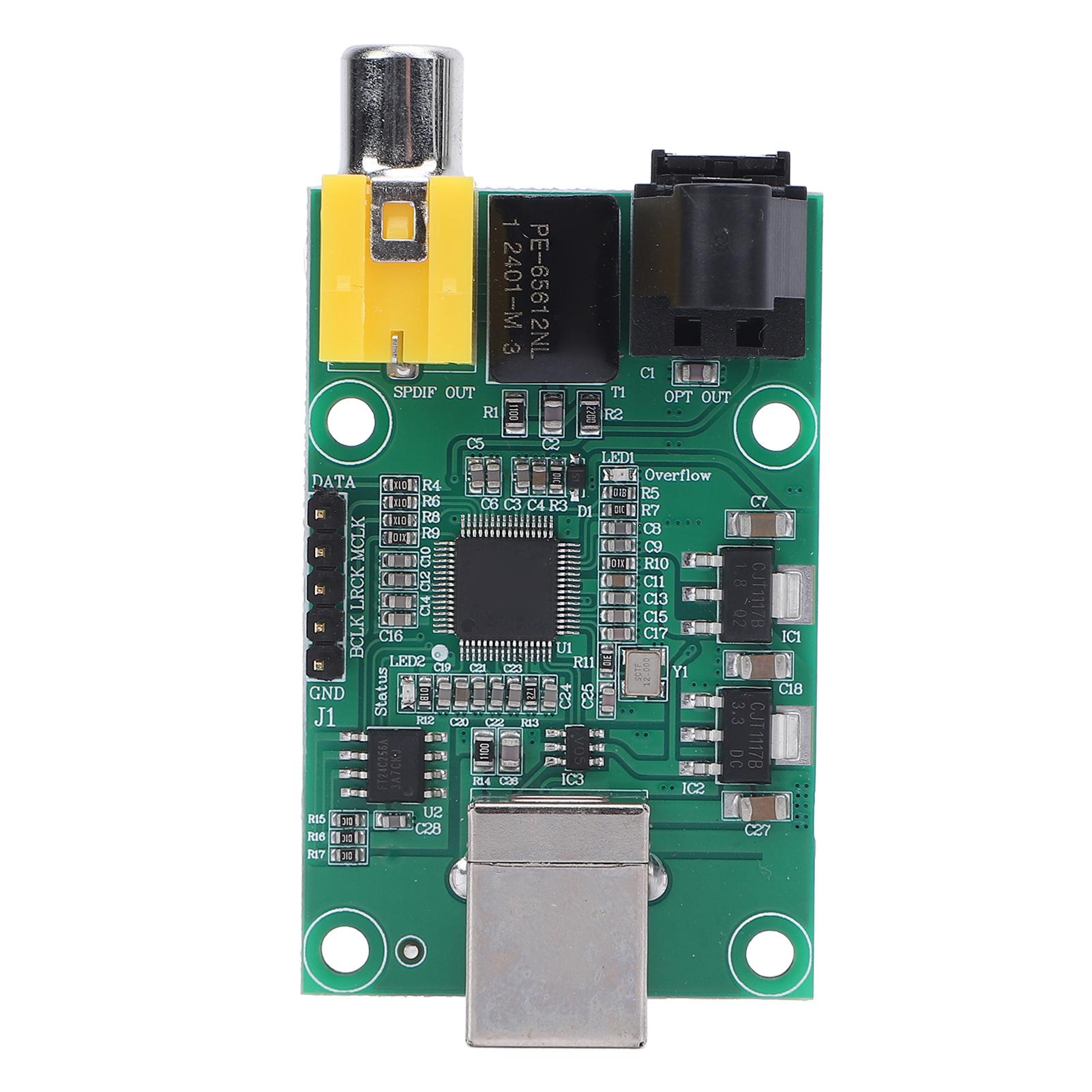 Sound Streaming Controller Module 24 Bit 192K Universal Serial Bus to SPDIF Optical I2S USB Sound
Sound Streaming Controller Module 24 Bit 192K Universal Serial Bus to SPDIF Optical I2S USB Sound