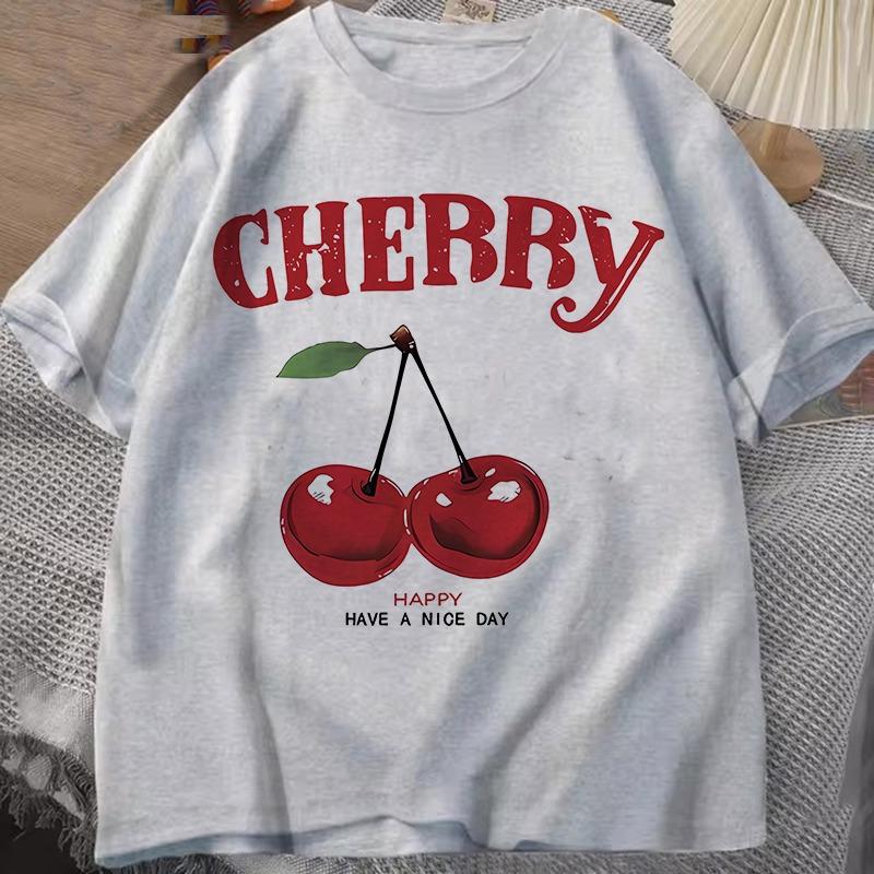 Summer Women TShirt Fashion Cherry Print ONeck Tops Tees Floral Graphic Female Casual Streetwear Short Sleeve Clothing 3XL
Summer Women TShirt Fashion Cherry Print ONeck Tops Tees Floral Graphic Female Casual Streetwear Short Sleeve Clothing 3XL
