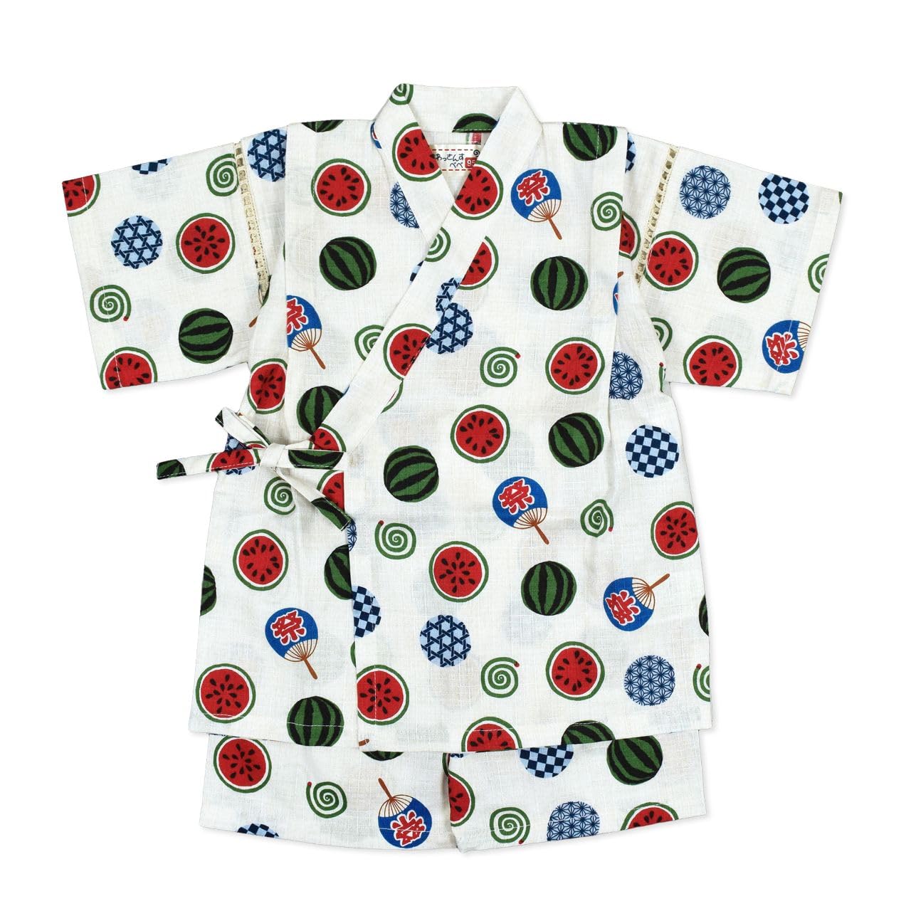 Jinbei Top and Bottom Made in Watermelon Size White Boys Set, 100% Cotton, Japan, Pattern, 110, белый
Jinbei Top and Bottom Made in Watermelon Size White Boys Set, 100% Cotton, Japan, Pattern, 110, белый