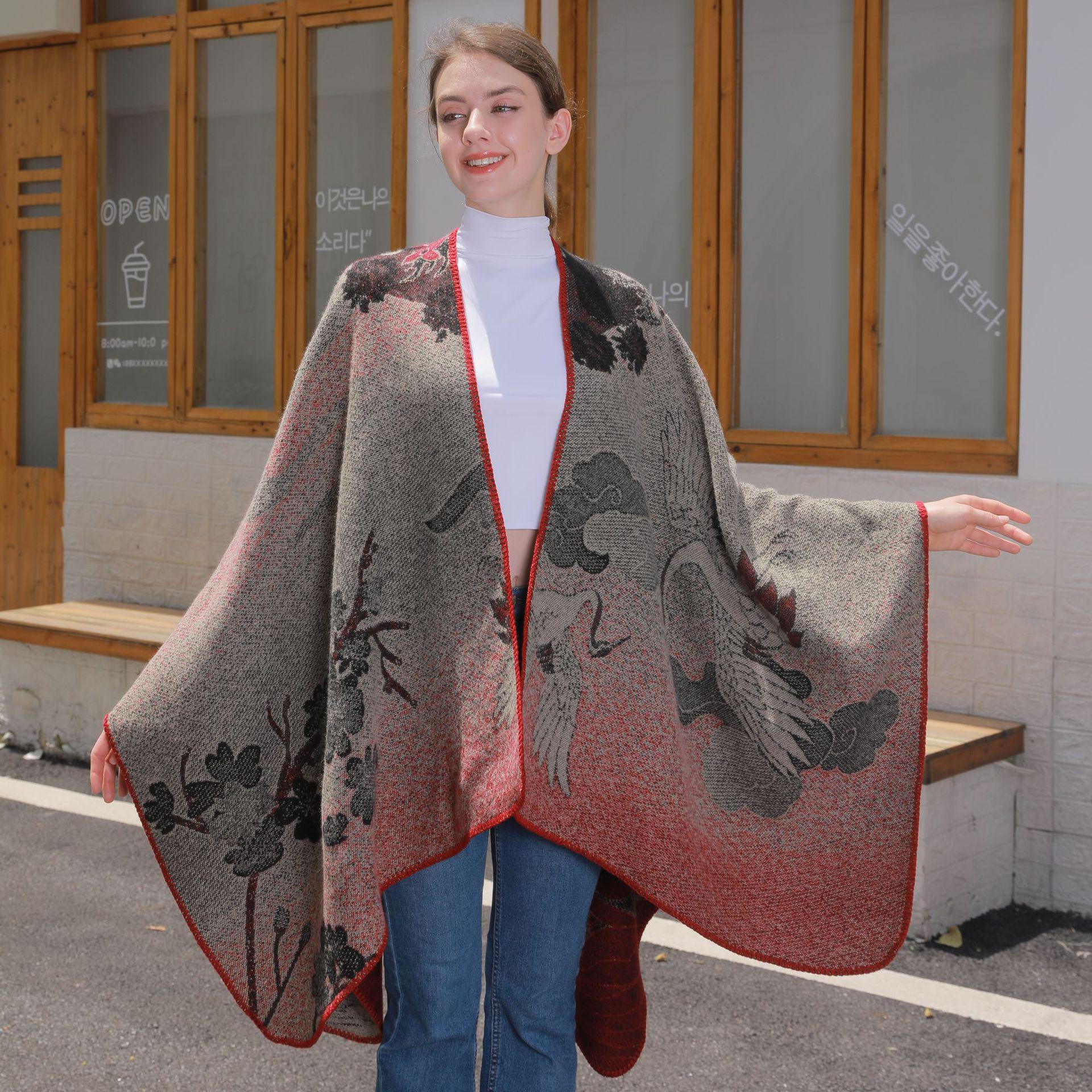 Women s Retro Double-Sided Shawl Cape - Chinese Style, Autumn/Winter Fashion Travel Outerwear, Warm and Stylish. 130*150CM
Women s Retro Double-Sided Shawl Cape - Chinese Style, Autumn/Winter Fashion Travel Outerwear, Warm and Stylish. 130*150CM
