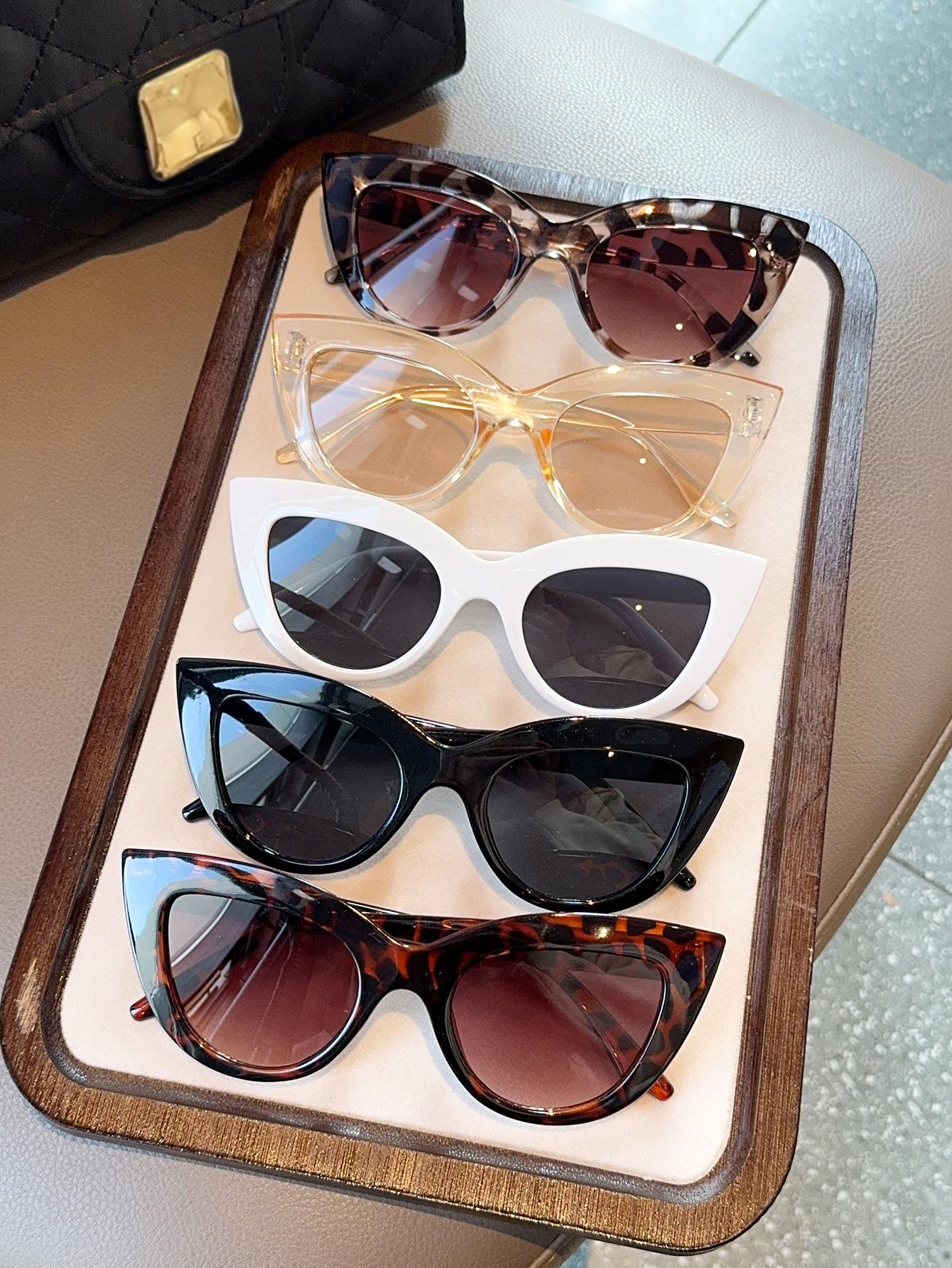 5Pcs Fashionable Oversized Cat-Eye Glasses Set Simple And High-End Perfect For Party Daily Wear Decoration Holiday Gift
5Pcs Fashionable Oversized Cat-Eye Glasses Set Simple And High-End Perfect For Party Daily Wear Decoration Holiday Gift