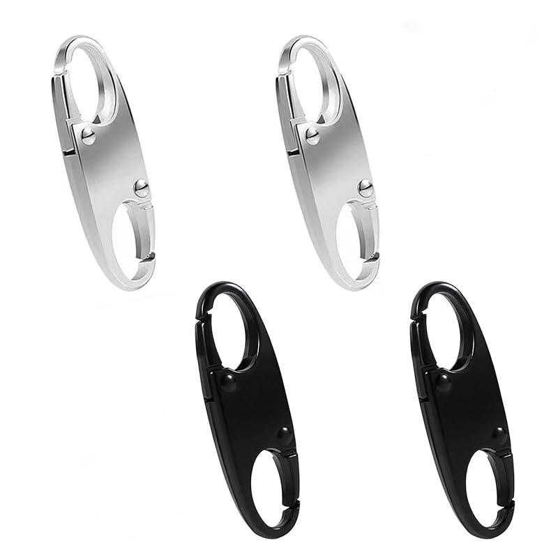 KDSSYFT fastener pull handle 4 pieces zipper pull replacement double opening zipper lock removable zipper connector (black+silver)
KDSSYFT fastener pull handle 4 pieces zipper pull replacement double opening zipper lock removable zipper connector (black+silver)