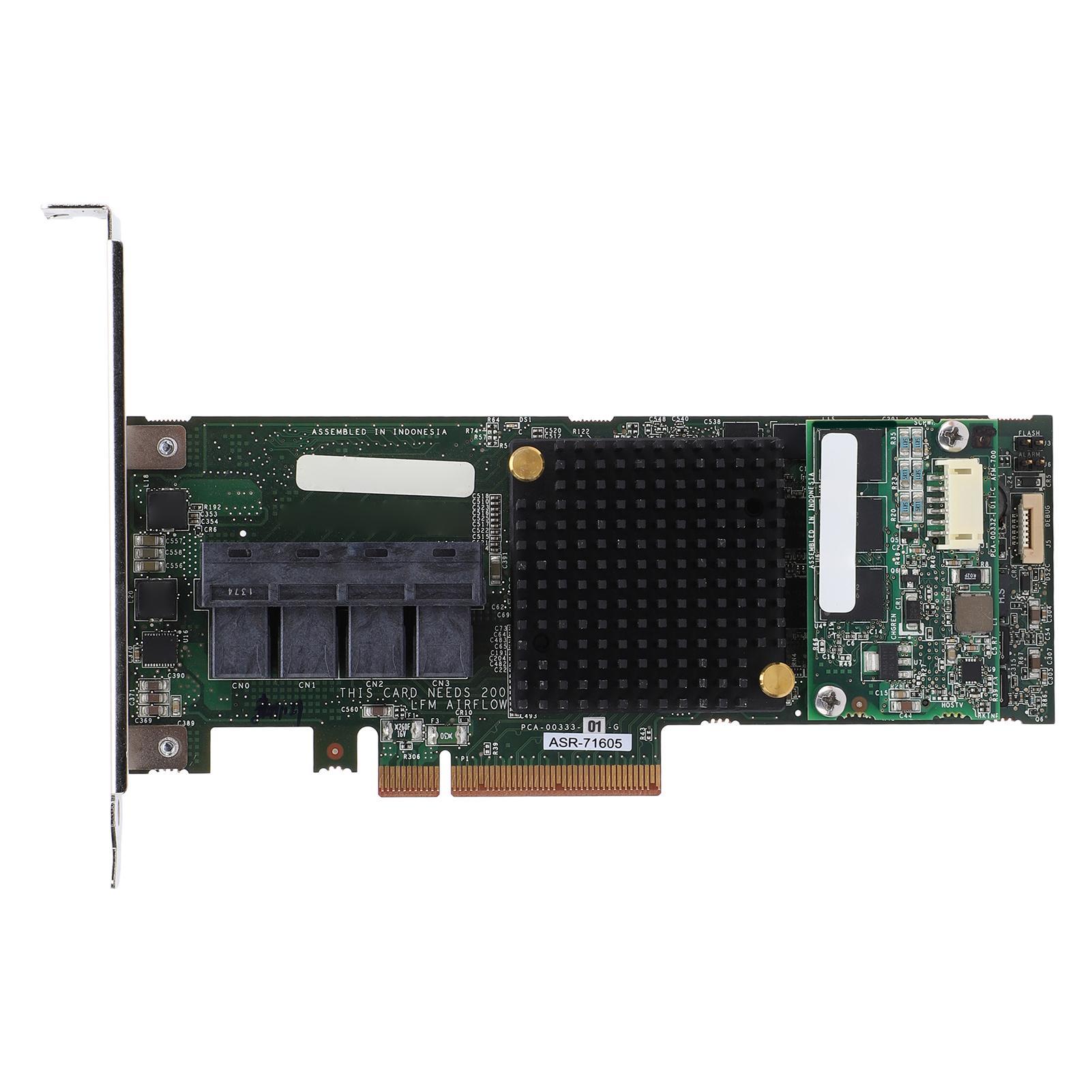 ASR 71605 Array Card 1GB Cache 6GBs PCIe X8 High Performance 4 Port 8643 SAS RAID Controller Card
ASR 71605 Array Card 1GB Cache 6GBs PCIe X8 High Performance 4 Port 8643 SAS RAID Controller Card
