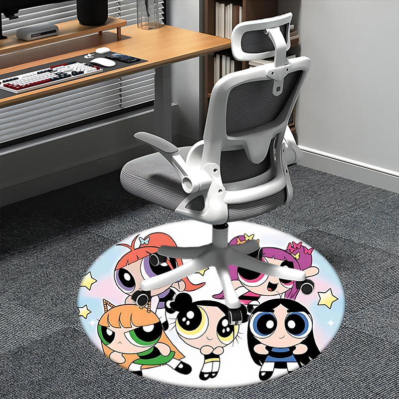 Powerpuff Girls, Chair mat Round Rug Office carpet, Machine Washable, Non slip, Suitable for Living Rooms, Bedrooms 80cm
Powerpuff Girls, Chair mat Round Rug Office carpet, Machine Washable, Non slip, Suitable for Living Rooms, Bedrooms 80cm