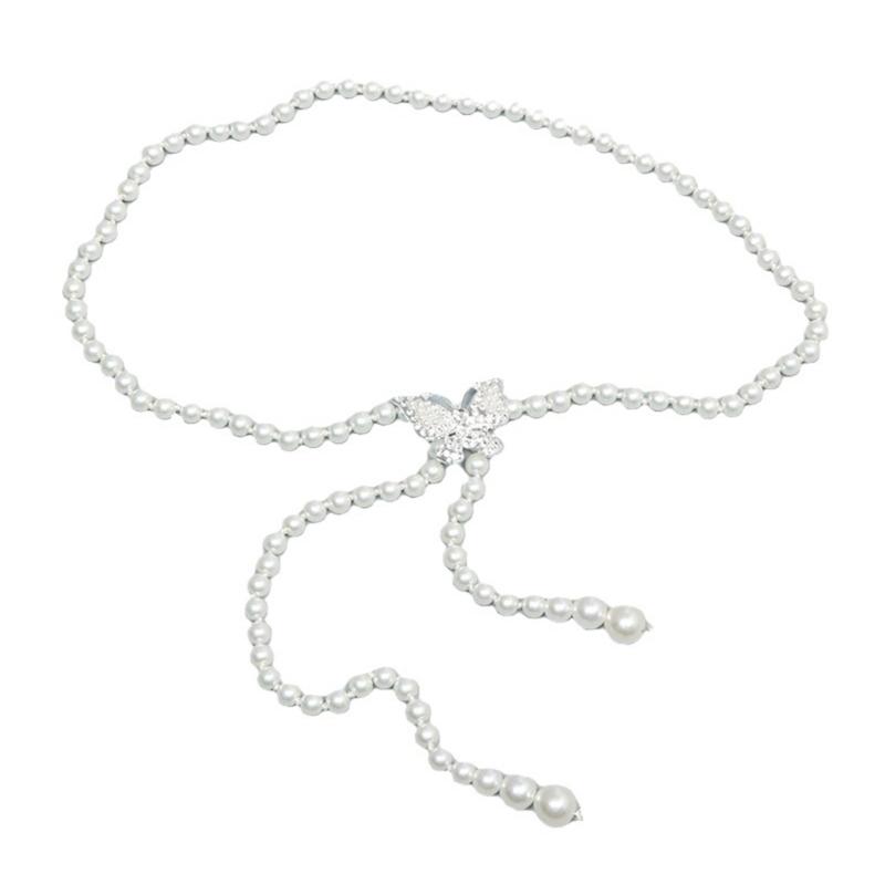 Fashionable Pearls Waist Chain Delicate Butterfly Designing Waistband Waist Cincher Ornament for Various Styling
Fashionable Pearls Waist Chain Delicate Butterfly Designing Waistband Waist Cincher Ornament for Various Styling