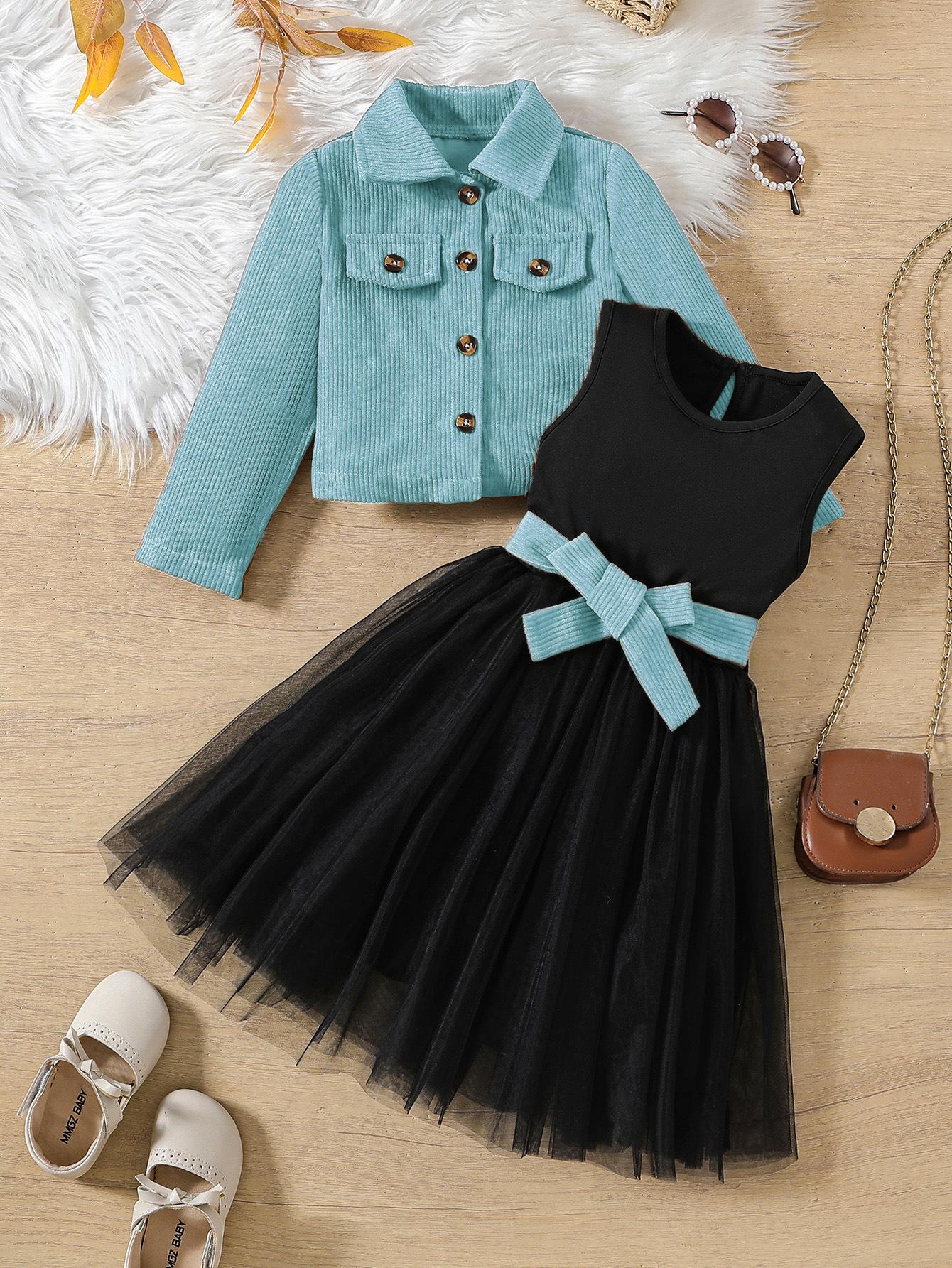 Girls Fashion Two-Piece Set - Winter Children s Princess Coat + Mesh Dress Set 9-10Y
Girls Fashion Two-Piece Set - Winter Children s Princess Coat + Mesh Dress Set 9-10Y