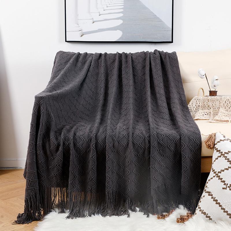 Knit Blanket Grey Nordic Waffle Plaid Sofa Throw Blankets Office Travel Tapestry Bedspread Bed Sofa Cover Home Textile Supplies 127x172cm
Knit Blanket Grey Nordic Waffle Plaid Sofa Throw Blankets Office Travel Tapestry Bedspread Bed Sofa Cover Home Textile Supplies 127x172cm