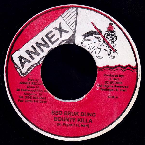 7inch Record BOUNTY KILLER Bed Bruk Dung NONE Annex 2002 Jamaica Reggae Ska Dub Used
7inch Record BOUNTY KILLER Bed Bruk Dung NONE Annex 2002 Jamaica Reggae Ska Dub Used