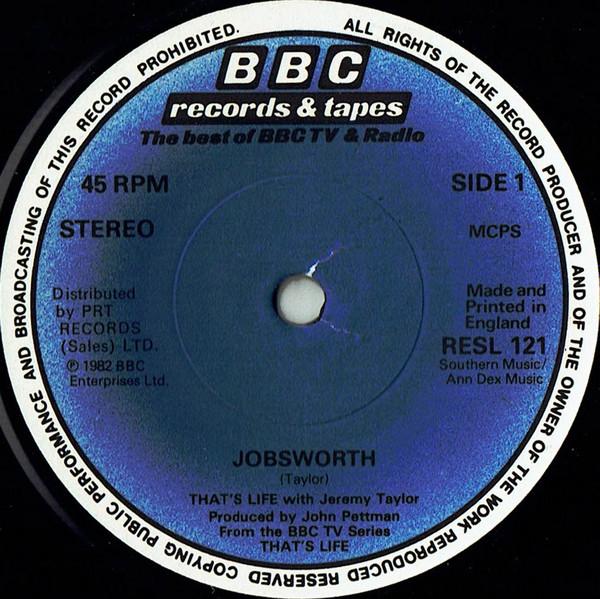 7-дюймовая пластинка THATS LIFE JEREMY TAYLOR Jobsworth RESL121 BBC RECORDS И 1982 Великобритания Кантри-фолк Б/у
7-дюймовая пластинка THATS LIFE JEREMY TAYLOR Jobsworth RESL121 BBC RECORDS И 1982 Великобритания Кантри-фолк Б/у