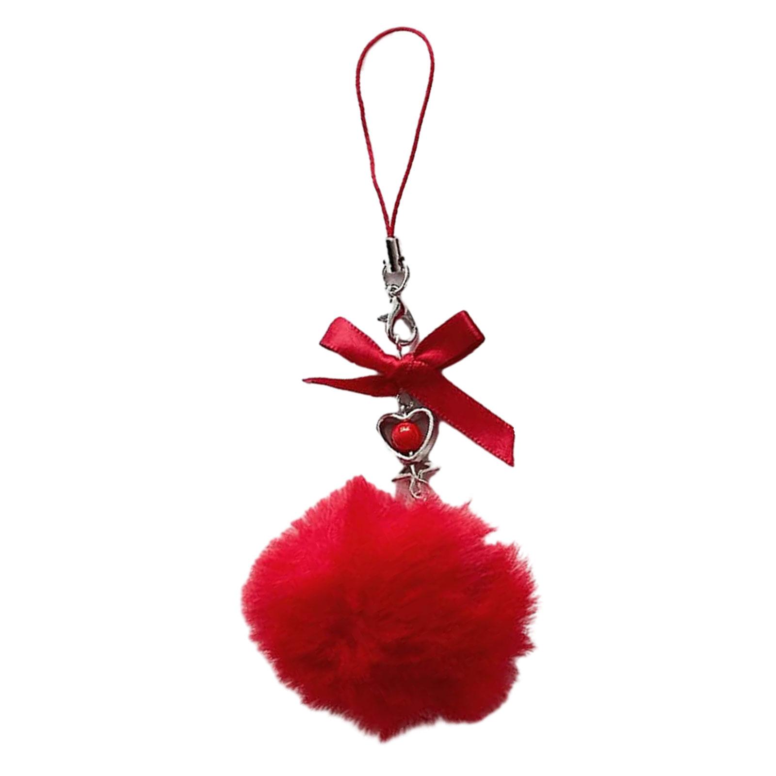 Плюшевый брелок-подвеска с бантиком, разноцветный пушистый шарик, модное украшение для ключей для телефонов, ключей от машины, сумок красный
Плюшевый брелок-подвеска с бантиком, разноцветный пушистый шарик, модное украшение для ключей для телефонов, ключей от машины, сумок красный