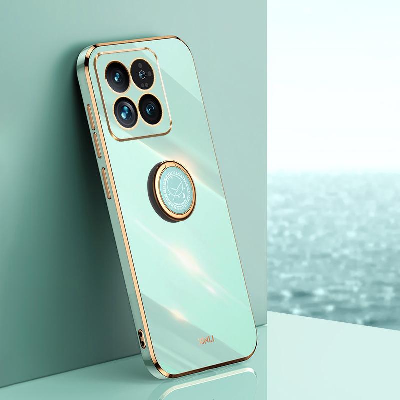 XINLI For Xiaomi 14 Case Electroplated Anti-drop Phone TPU Cover with Ring Kickstand Black
XINLI For Xiaomi 14 Case Electroplated Anti-drop Phone TPU Cover with Ring Kickstand Black