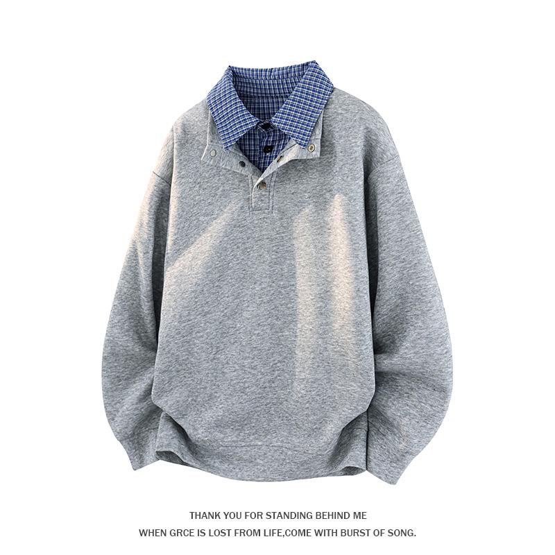 Men s Casual Loose-Fit Two-in-One Spliced Collar Sweatshirt XXXL сірий колір
Men s Casual Loose-Fit Two-in-One Spliced Collar Sweatshirt XXXL сірий колір