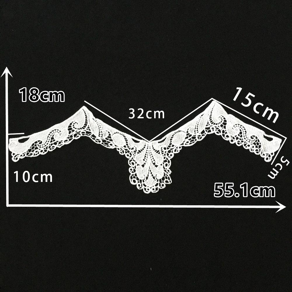 White Hollow Lace Embroidery Water-Soluble Milk Silk Decorative Collar Dly Sewing Dance Dress Clothing Accessories Style 1718 (1 piece)
White Hollow Lace Embroidery Water-Soluble Milk Silk Decorative Collar Dly Sewing Dance Dress Clothing Accessories Style 1718 (1 piece)