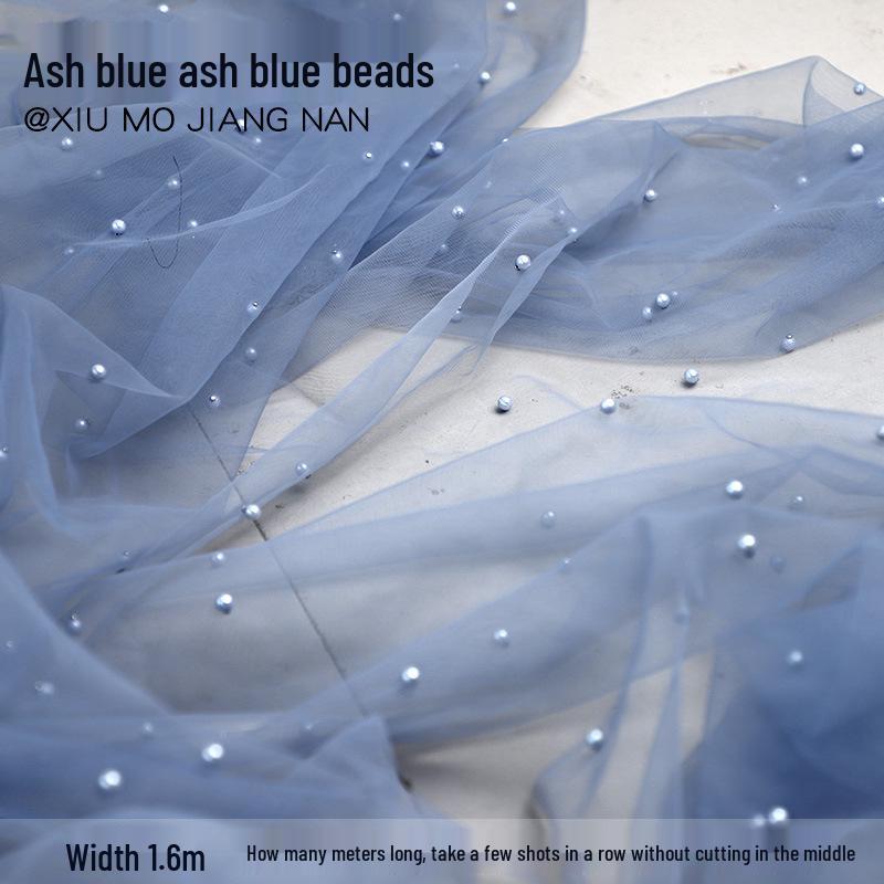 Handcrafted Pearl Beaded Mesh Fabric for Wedding Dresses & Evening Gowns
Handcrafted Pearl Beaded Mesh Fabric for Wedding Dresses & Evening Gowns