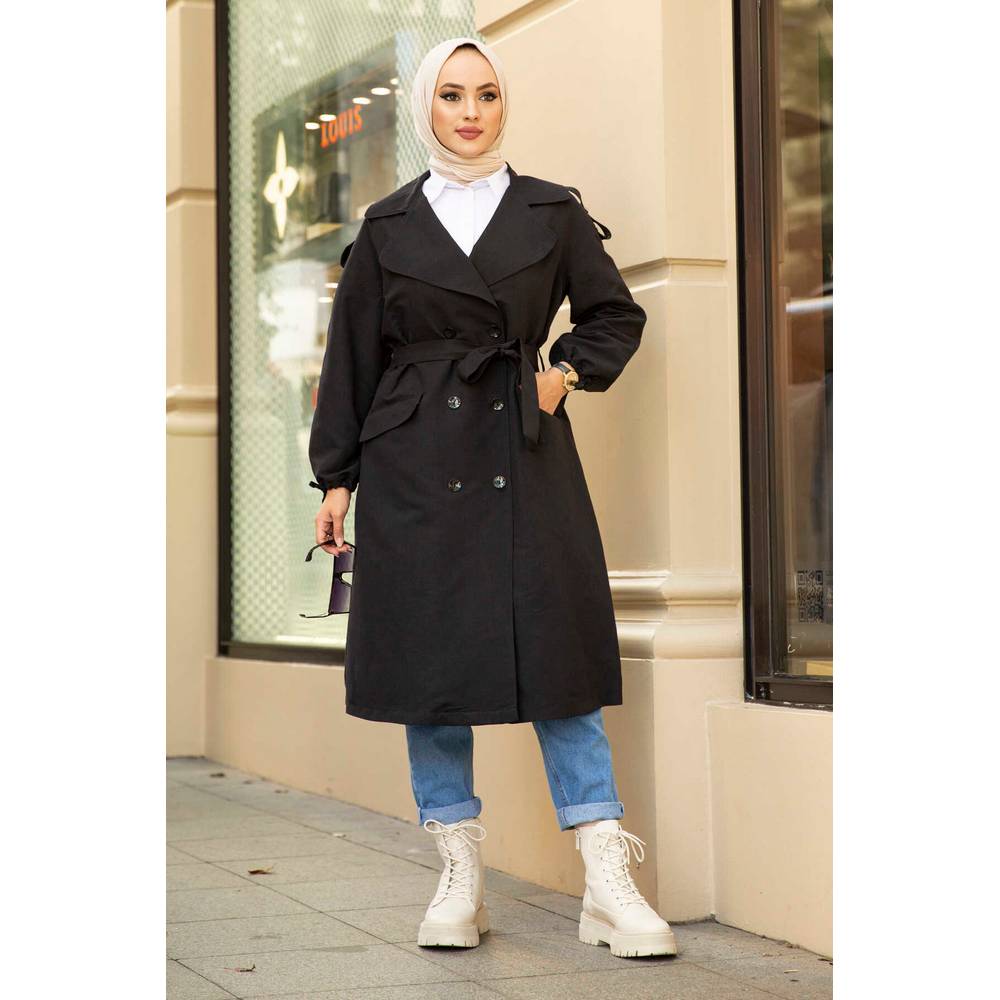 Женская одежда, детальный плащ в хиджабе, куртка на пуговицах
Женская одежда, детальный плащ в хиджабе, куртка на пуговицах