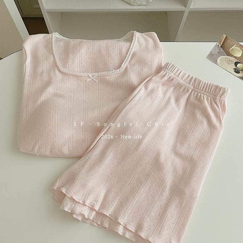 French lace pajamas women s summer class A pure cotton free bra fungus edge loungewear with chest pad two-piece set l( 55-67.5kg ) світло-рожевий колір
French lace pajamas women s summer class A pure cotton free bra fungus edge loungewear with chest pad two-piece set l( 55-67.5kg ) світло-рожевий колір