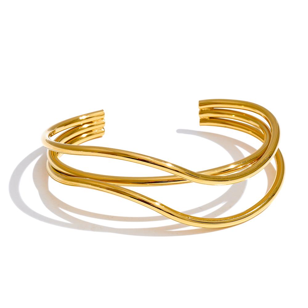 Yhpup 60mm Stainless Steel Layered Open Wrist Bracelet Bangle for Women Trendy Personalized Jewelry Tarnish Resistant
Yhpup 60mm Stainless Steel Layered Open Wrist Bracelet Bangle for Women Trendy Personalized Jewelry Tarnish Resistant
