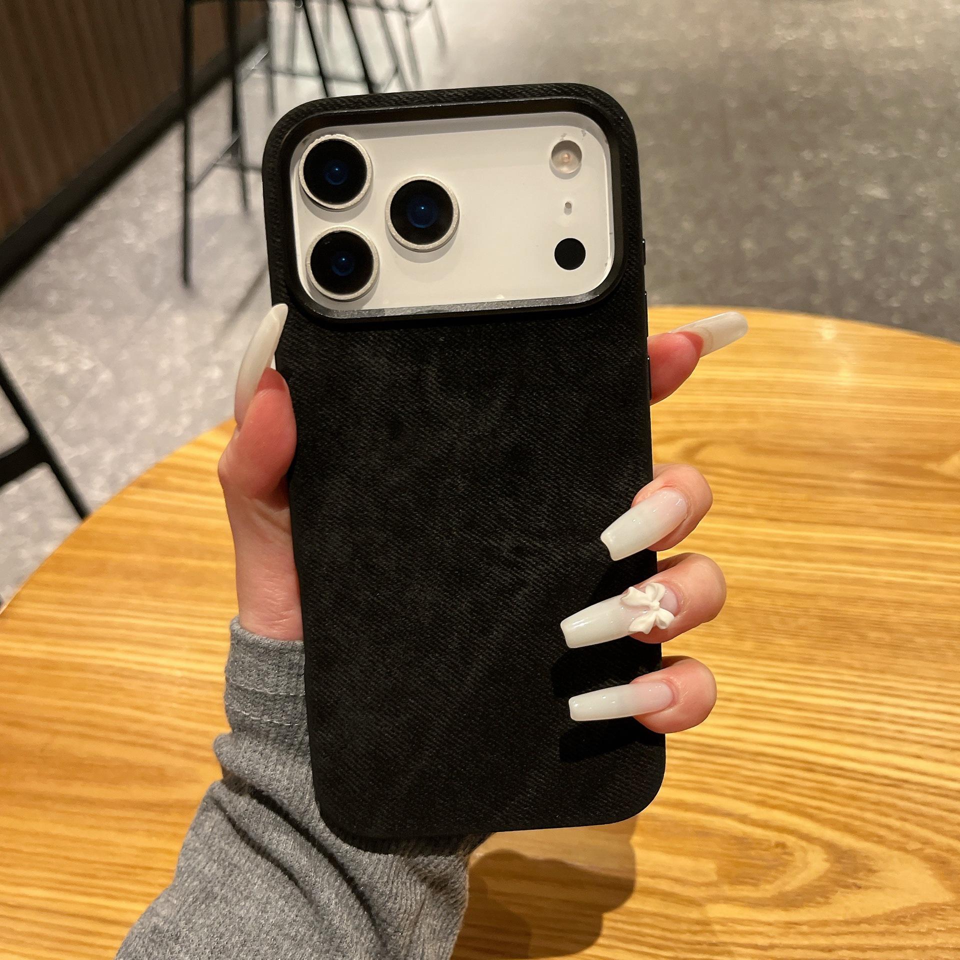 Premium Leather Grain Flannel Case for iPhone 17 Pro Max / Apple 16, Solid Color, Full Edge Protection 15 (no packaging)
Premium Leather Grain Flannel Case for iPhone 17 Pro Max / Apple 16, Solid Color, Full Edge Protection 15 (no packaging)