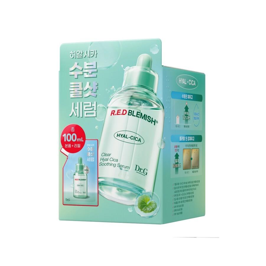 Dr.G Red Blemish Clear Hyal Cica Soothing Serum 50ml (2 types) (single product/20ml gift plan) 70ml (50ml+10ml*2)
Dr.G Red Blemish Clear Hyal Cica Soothing Serum 50ml (2 types) (single product/20ml gift plan) 70ml (50ml+10ml*2)