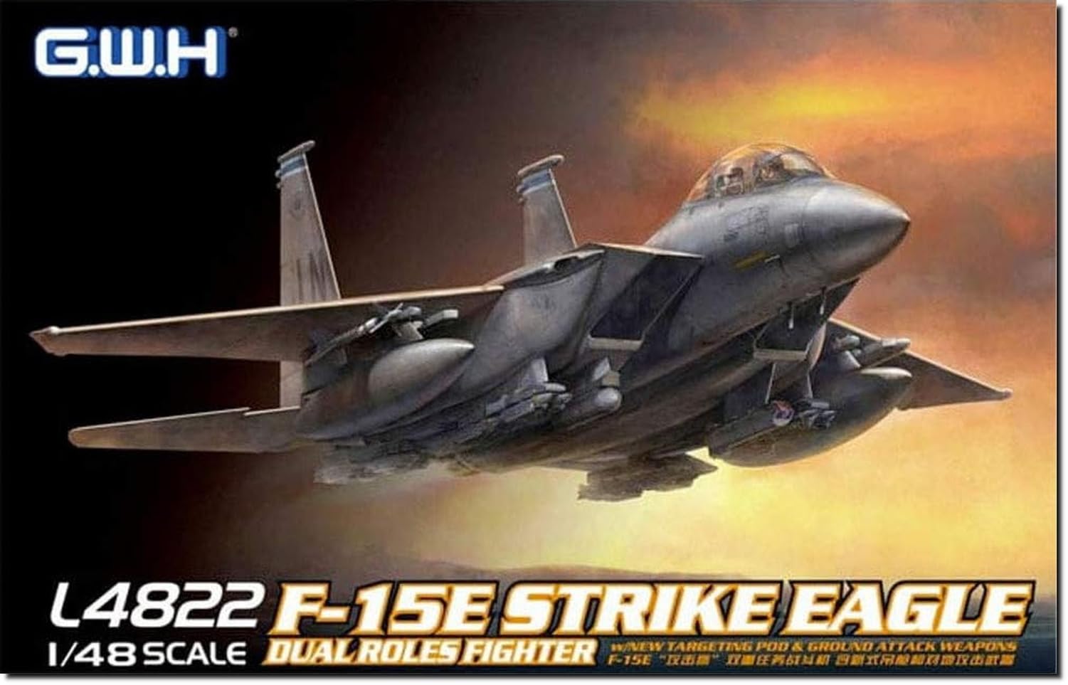 Great Wall Hobby US Air Force Fighter Bomber Plastic Model L4822 1/48 F-15E (Airplane)
Great Wall Hobby US Air Force Fighter Bomber Plastic Model L4822 1/48 F-15E (Airplane)