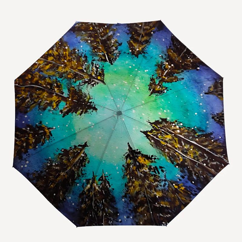1pc Forest Reflection Aurora Automatic Folding Umbrella, Sturdy And Durable Automatic Folding Umbrella with 8 Ribs, Convenient for Outdoor Use184
1pc Forest Reflection Aurora Automatic Folding Umbrella, Sturdy And Durable Automatic Folding Umbrella with 8 Ribs, Convenient for Outdoor Use184