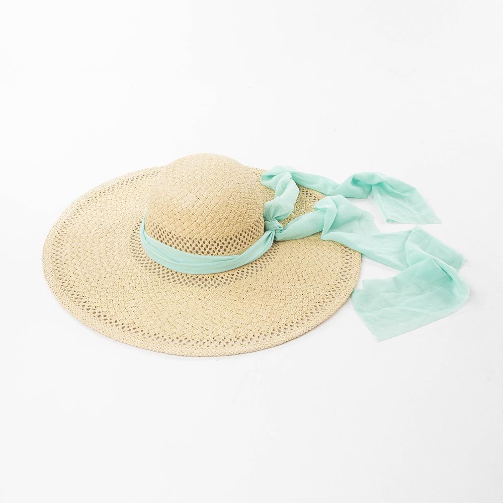 New Wide Hand-woven Hollowed Out 15cm Big Brim Straw Hat Chiffon Ribbon Women s Summer Sunscreen Sunshade Sun Hats Boater Hat зелений
New Wide Hand-woven Hollowed Out 15cm Big Brim Straw Hat Chiffon Ribbon Women s Summer Sunscreen Sunshade Sun Hats Boater Hat зелений
