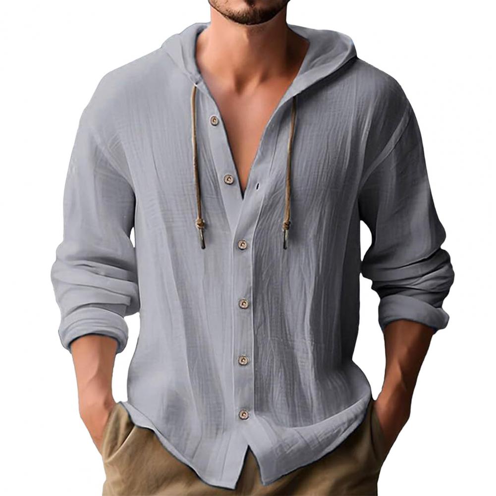 Осень-весна Мужская рубашка с капюшоном и длинными рукавами, кардиган, тонкий однотонный цвет, средняя длина, повседневная одежда для работы, школы, спорта M серый
Осень-весна Мужская рубашка с капюшоном и длинными рукавами, кардиган, тонкий однотонный цвет, средняя длина, повседневная одежда для работы, школы, спорта M серый