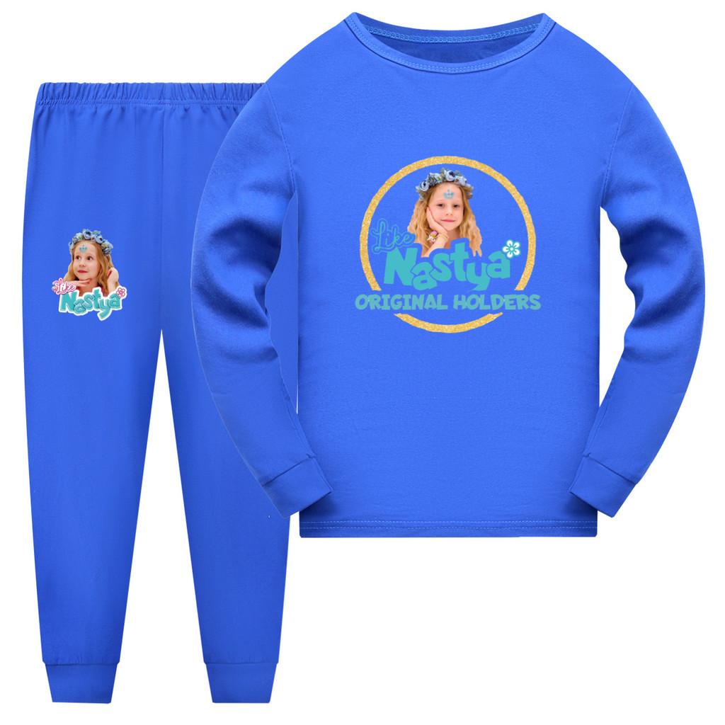 5555 Kids Girls Nastya Print Long Sleeves T-shirt Pants Pajamas Sleepwear Sleeping Sets 130cm синій
5555 Kids Girls Nastya Print Long Sleeves T-shirt Pants Pajamas Sleepwear Sleeping Sets 130cm синій