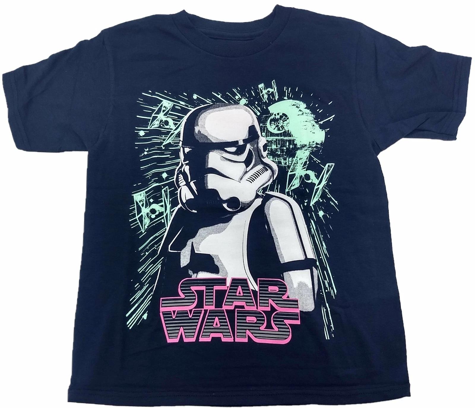 Star Wars Stormtrooper Death Star Neon 80s Retro T-Shirt Front & Back Print 140
Star Wars Stormtrooper Death Star Neon 80s Retro T-Shirt Front & Back Print 140