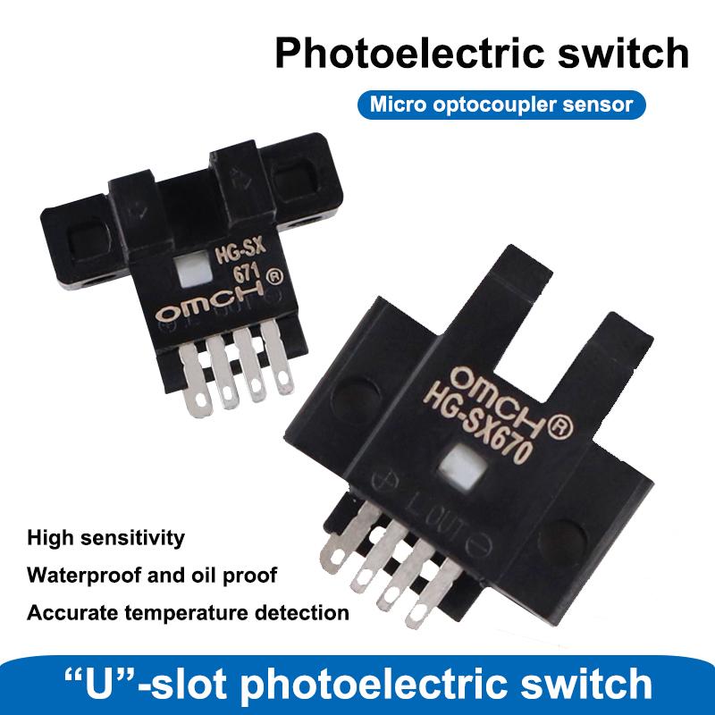 U Slot Type Mini Photoelectric Switch HG-SX670/671R/672/673R/674 Optocoupler Sensor With Cable NPN
U Slot Type Mini Photoelectric Switch HG-SX670/671R/672/673R/674 Optocoupler Sensor With Cable NPN