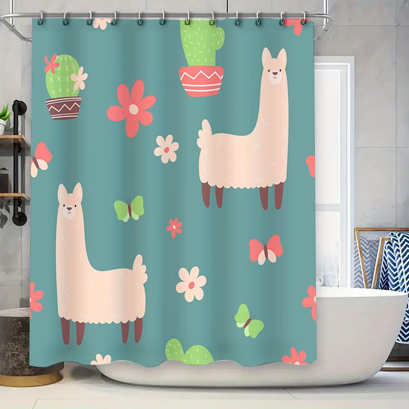 Creative Floral Animal Bath Curtains Bathroom Shower Waterproof Decorative Liners For Kids Children S Room Home Decoration Green W60H190(CM)-1 Pcs
Creative Floral Animal Bath Curtains Bathroom Shower Waterproof Decorative Liners For Kids Children S Room Home Decoration Green W60H190(CM)-1 Pcs