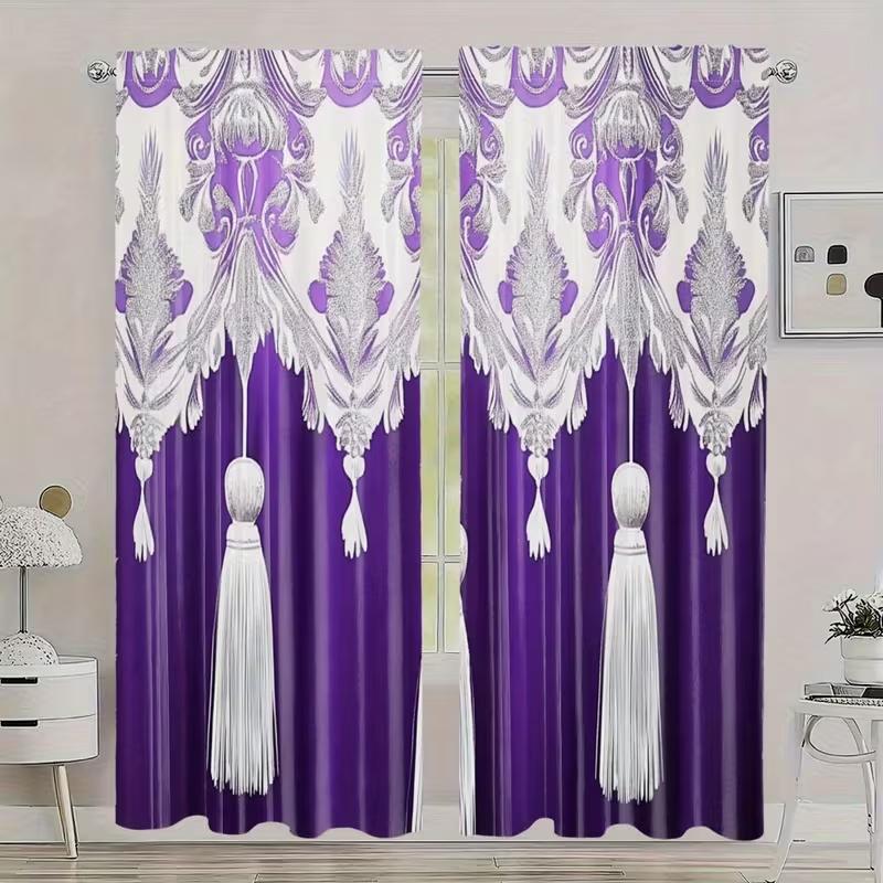 2 Pcs Retro tassels print curtains,suitable for bedroom,living room kitchen decoration,home decoration,window decoration 14Wx39L(35x100CM)x2&Rod Pocket
2 Pcs Retro tassels print curtains,suitable for bedroom,living room kitchen decoration,home decoration,window decoration 14Wx39L(35x100CM)x2&Rod Pocket