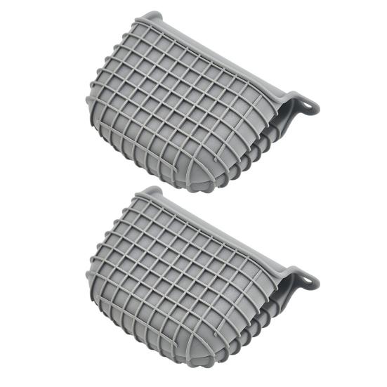2Pcs Silicone Oven Mitts Heat Resistant Thick Grid Pattern Non-Slip Oven Gloves for Microwave Baking Kitchen Accessory темно-сірий
2Pcs Silicone Oven Mitts Heat Resistant Thick Grid Pattern Non-Slip Oven Gloves for Microwave Baking Kitchen Accessory темно-сірий