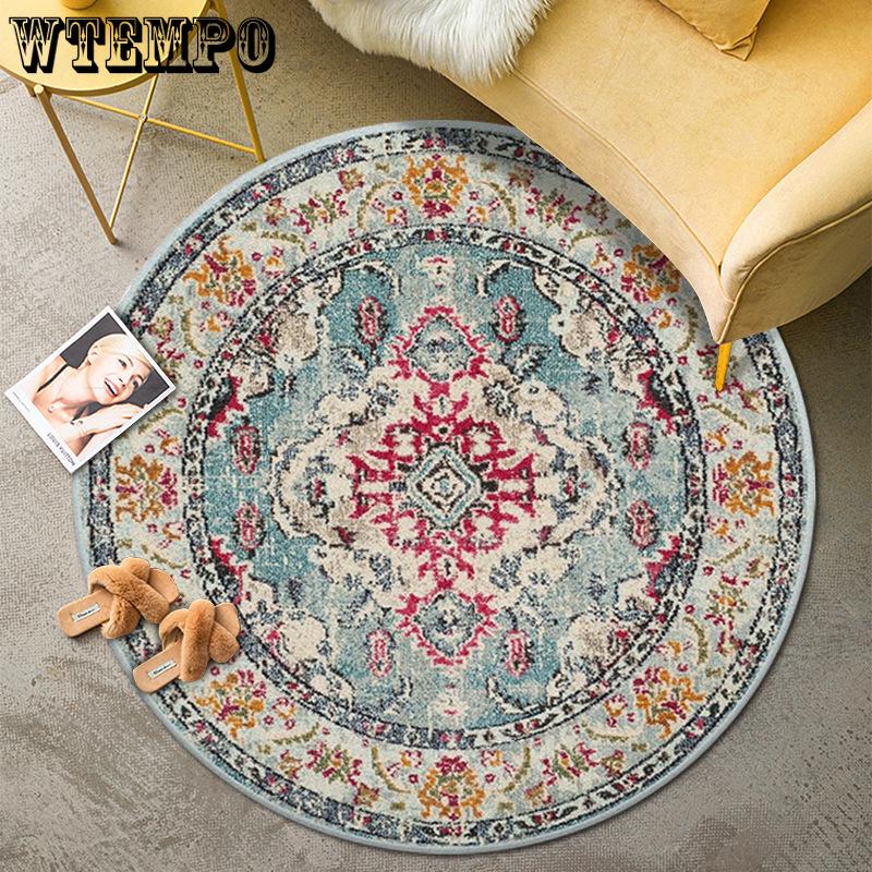 Vintage European Style Circular Carpet Ethnic Style Hotel Hanging Chair Floor Mat Living Room Coffee Table Floor Mat 60cmx60cm
Vintage European Style Circular Carpet Ethnic Style Hotel Hanging Chair Floor Mat Living Room Coffee Table Floor Mat 60cmx60cm