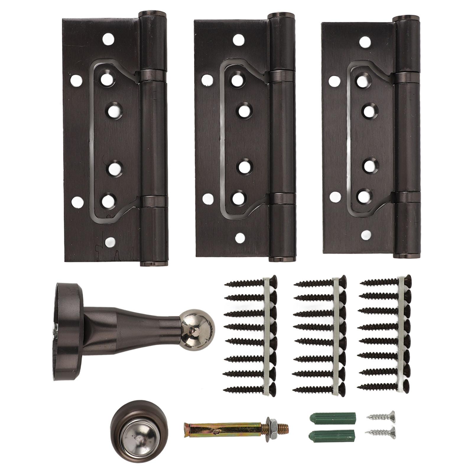 5 Inch Door Hinge Kit with Magnetic Door Stop Metal Quiet Strong Load Bearing Door Hinge for Bedroom
5 Inch Door Hinge Kit with Magnetic Door Stop Metal Quiet Strong Load Bearing Door Hinge for Bedroom