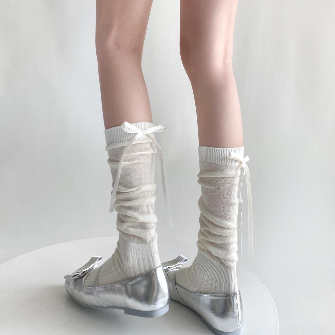 Лоліта Sweet Girls Summer Long Socks Women Bandage Ribbon Bow Kawaii Cute Middle Tube Socks Ballet Style Solid Color Thin Socks EUR 34-39 світло-сірий колір
Лоліта Sweet Girls Summer Long Socks Women Bandage Ribbon Bow Kawaii Cute Middle Tube Socks Ballet Style Solid Color Thin Socks EUR 34-39 світло-сірий колір