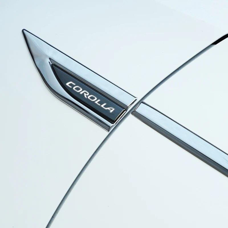 Аксессуары для эмблем автомобиля, 2 шт./компл. для Toyota Corolla, автомобильное крыло, металлическая наклейка, внешние декоративные наклейки, модификация
Аксессуары для эмблем автомобиля, 2 шт./компл. для Toyota Corolla, автомобильное крыло, металлическая наклейка, внешние декоративные наклейки, модификация
