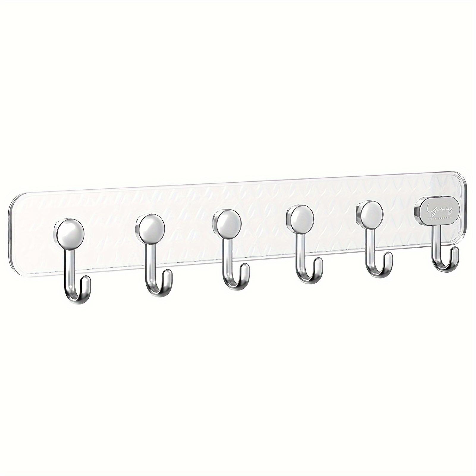 1pc Creative 6-Hook Strong Adhesive Plastic Coat Hook Rack, Punch Free Wall Hanging Behind The Door Kitchen Storage Hook Rack прозрачный
1pc Creative 6-Hook Strong Adhesive Plastic Coat Hook Rack, Punch Free Wall Hanging Behind The Door Kitchen Storage Hook Rack прозрачный