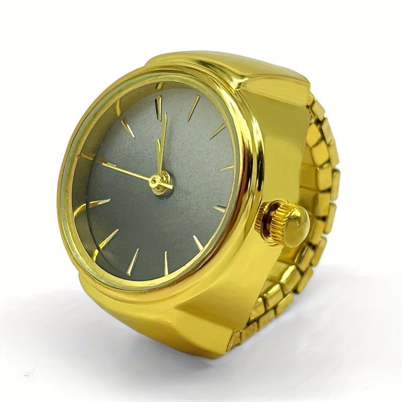 1PC Advanced Cool Wind Watchable Time Ring Watch, Small and Popular Round Pointer Finger Watch Exclusive золотий
1PC Advanced Cool Wind Watchable Time Ring Watch, Small and Popular Round Pointer Finger Watch Exclusive золотий