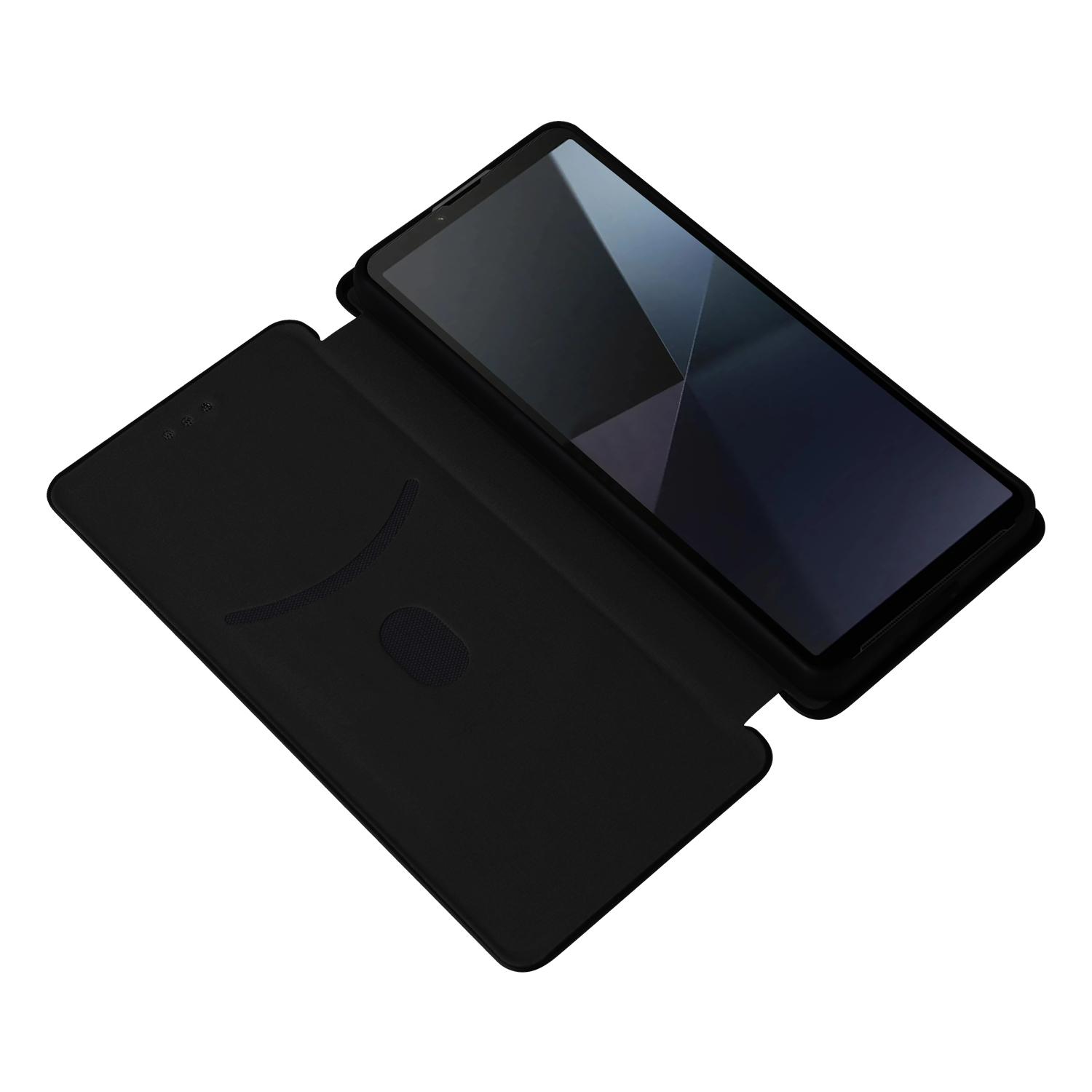 For Sony Xperia 10 VI Case with Card Holder Carbon Fiber Texture Leather Phone Cover Black
For Sony Xperia 10 VI Case with Card Holder Carbon Fiber Texture Leather Phone Cover Black