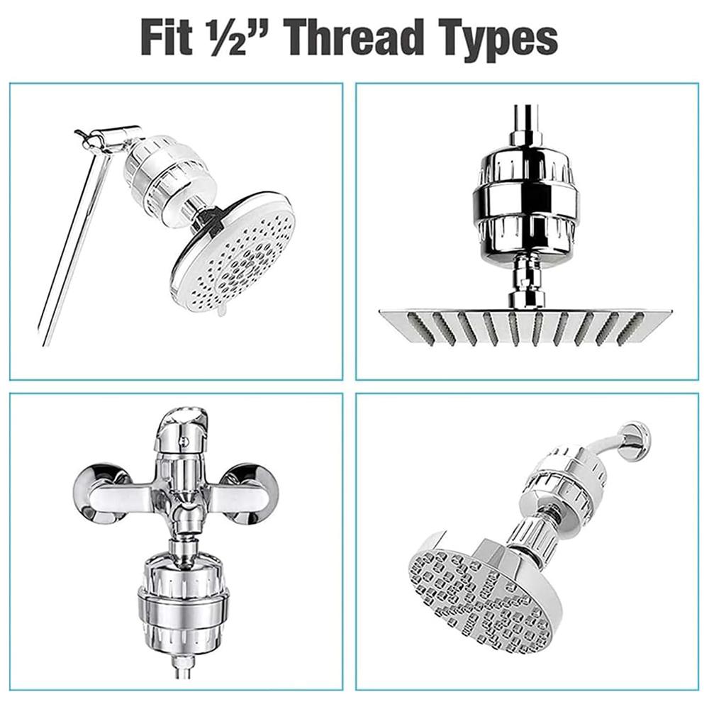 10 Stages Bathroom Water Filter Remove Chlorine Heavy Metals Filtered Shower Head,with 1 Filter Type A
10 Stages Bathroom Water Filter Remove Chlorine Heavy Metals Filtered Shower Head,with 1 Filter Type A