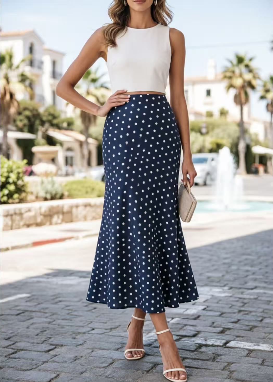 Bohemian Style High Waist A-Line Skirt for Women Fashion Printed Satin Midi Skirt Lightweight Flowing Fabric Comfortable Fit XL синій
Bohemian Style High Waist A-Line Skirt for Women Fashion Printed Satin Midi Skirt Lightweight Flowing Fabric Comfortable Fit XL синій
