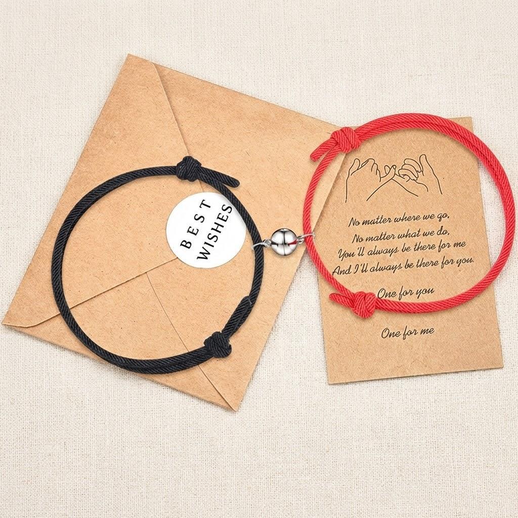 1pc DIY Couples Bracelets Magnetic Friendship Bracelet Rope Lovers Jewelry Gift for Anniversary Fashion Accessories
1pc DIY Couples Bracelets Magnetic Friendship Bracelet Rope Lovers Jewelry Gift for Anniversary Fashion Accessories
