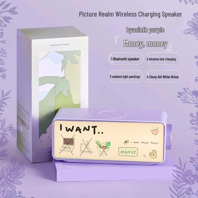 Bluetooth Speaker with Wireless Charging & Night Light
Bluetooth Speaker with Wireless Charging & Night Light