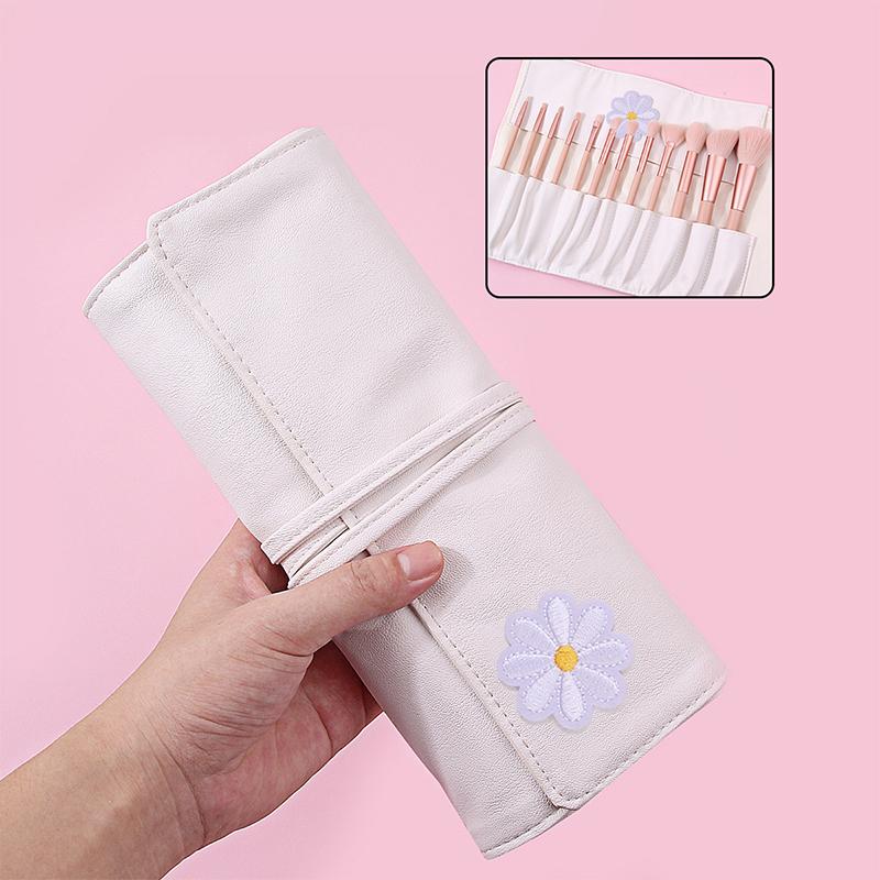 12 Hole Makeup Brushes Bag Pu Leather Beige Black Portable Makeup Brush Storage Case Fold Tools Rolling Bags With Strap білий
12 Hole Makeup Brushes Bag Pu Leather Beige Black Portable Makeup Brush Storage Case Fold Tools Rolling Bags With Strap білий