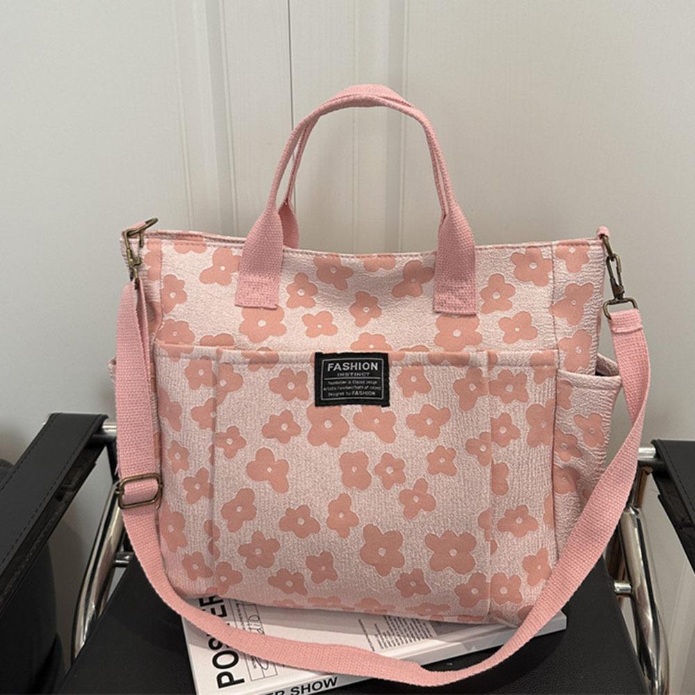 Casual Floral Prints Shoulder Bag Large Capacity Canvas Crossbody Bag with Detachable Strap Multi-Pocket Tote Bag розовый
Casual Floral Prints Shoulder Bag Large Capacity Canvas Crossbody Bag with Detachable Strap Multi-Pocket Tote Bag розовый