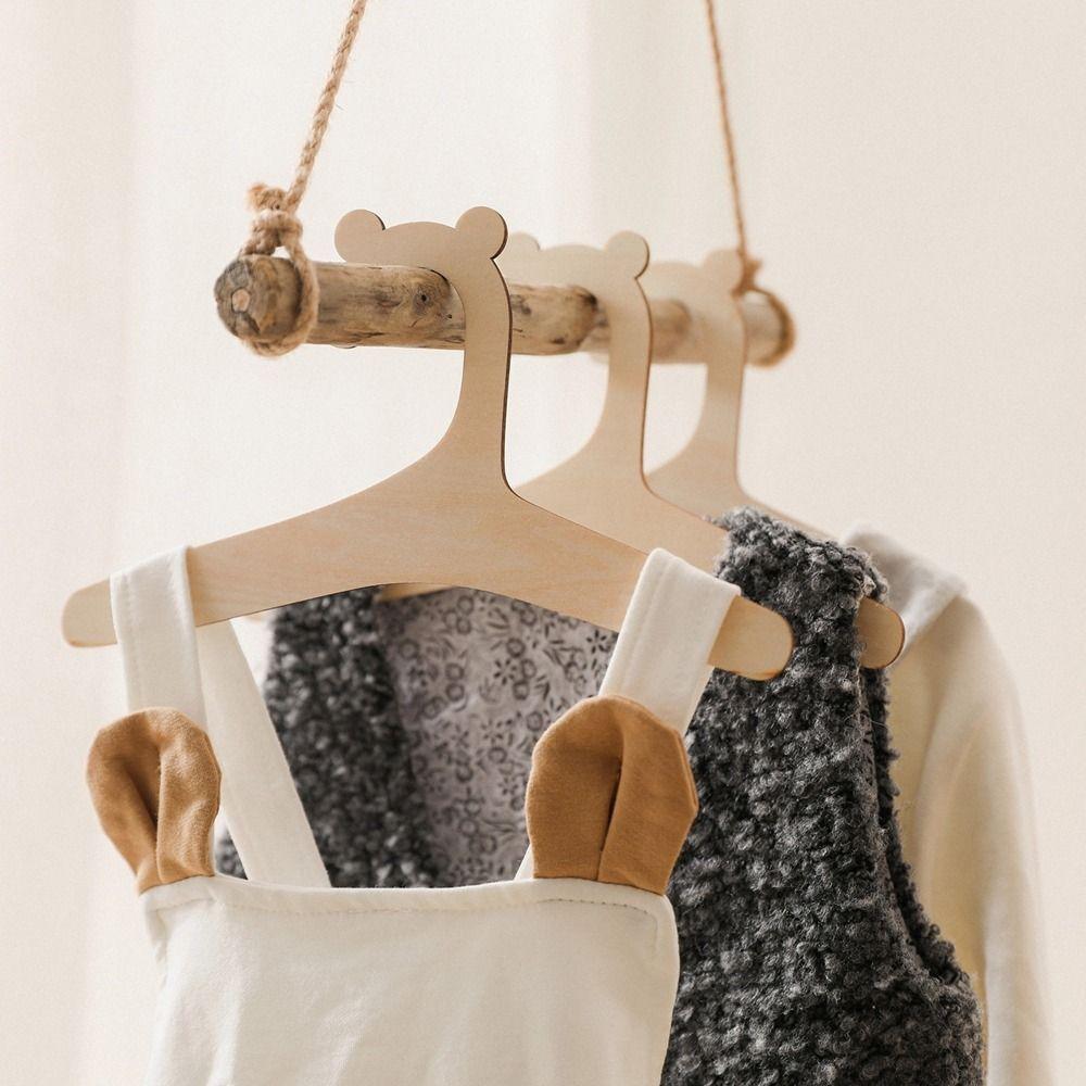 10Pcs Cute Wooden Clothes Hanger Non Slip Baby Clothes Rack Baby Clothes Hanger Nursery Closet Style B
10Pcs Cute Wooden Clothes Hanger Non Slip Baby Clothes Rack Baby Clothes Hanger Nursery Closet Style B